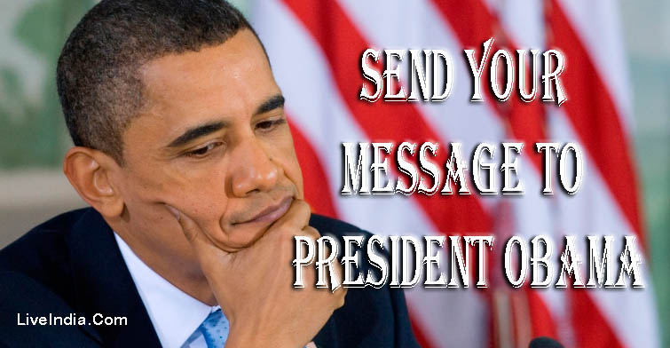 Send your Message to President Obama